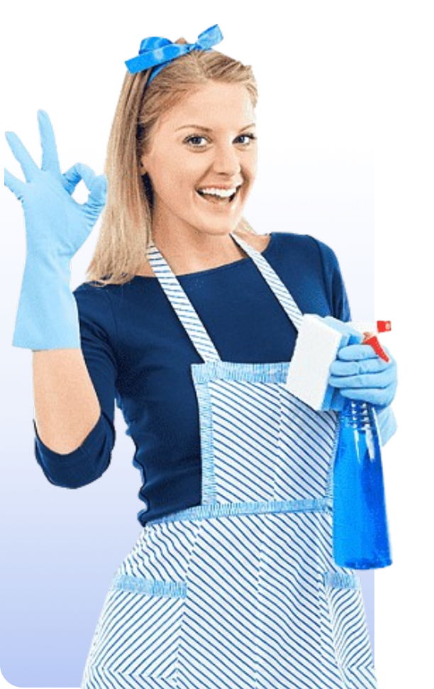 Cleaner smiling
